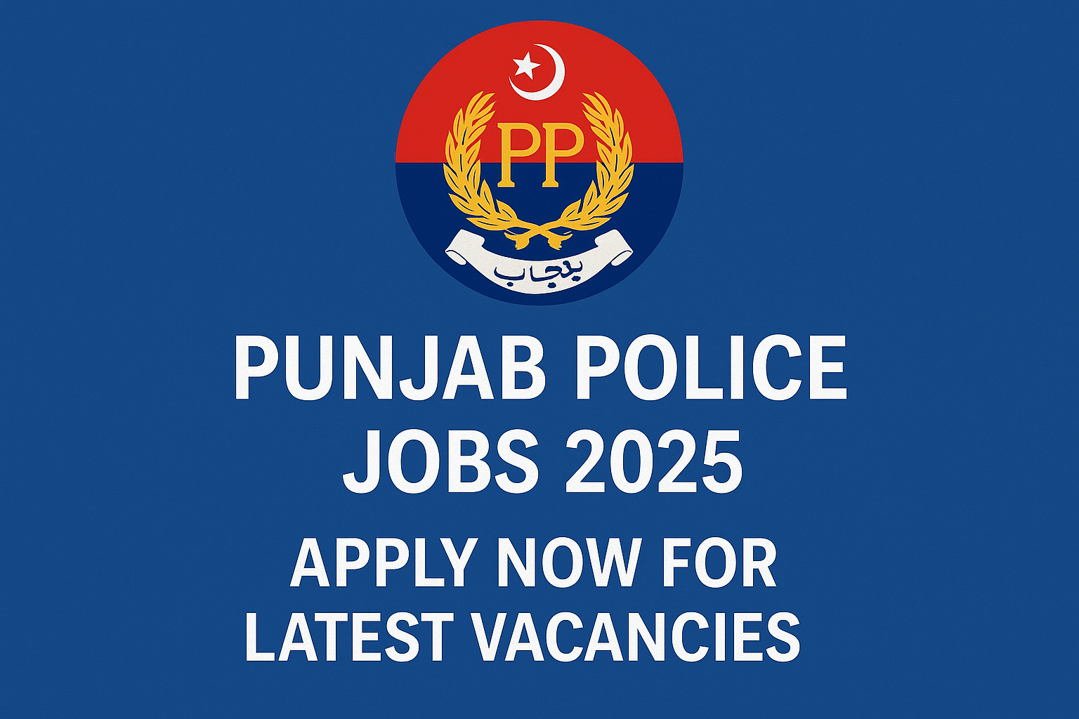 Punjab Police Jobs 2025 Recruitment Banner