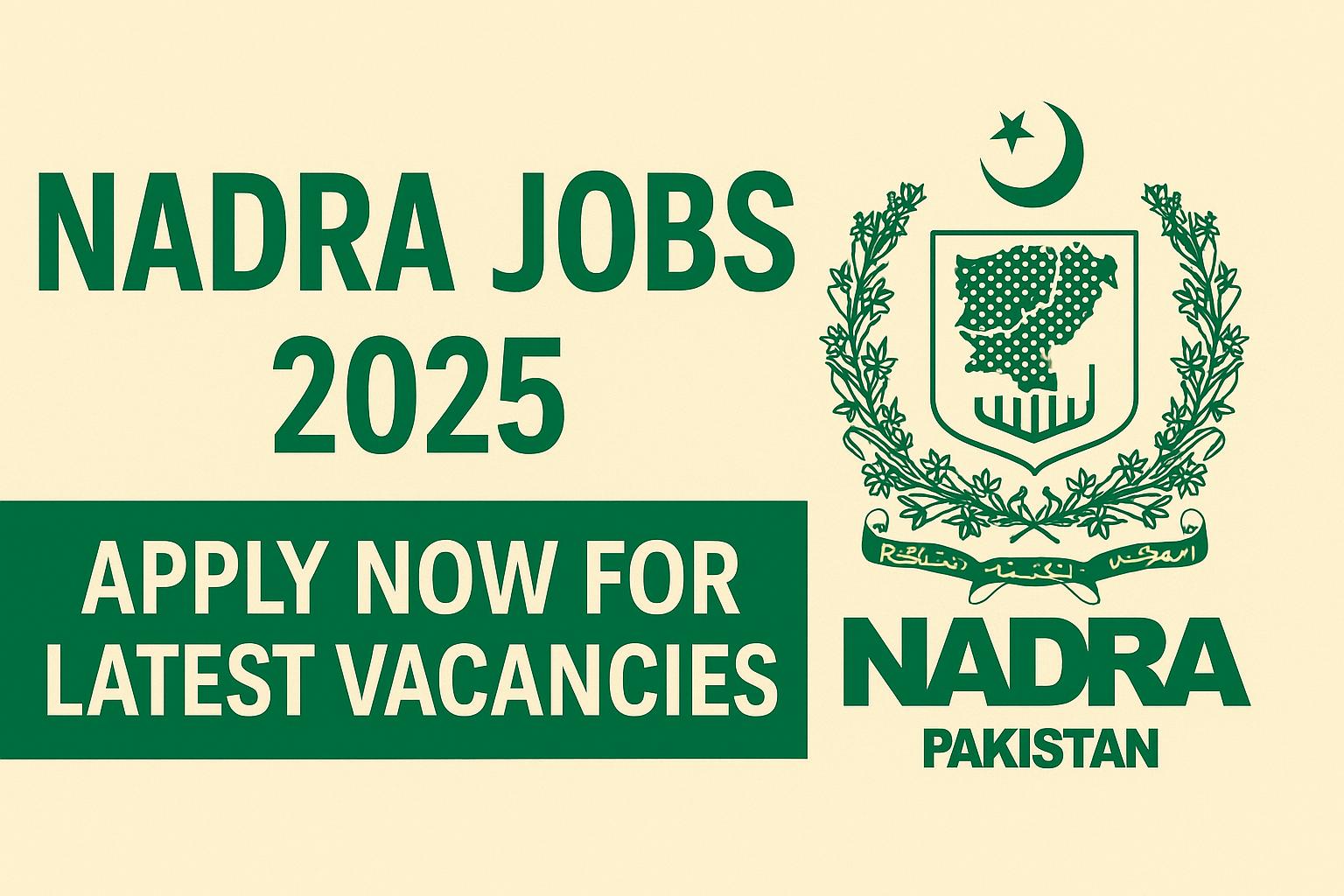 NADRA Jobs 2025 Advertisement