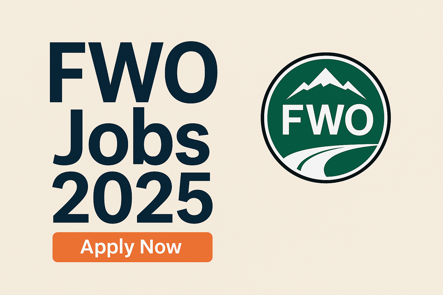 FWO Jobs 2025 official recruitment banner
