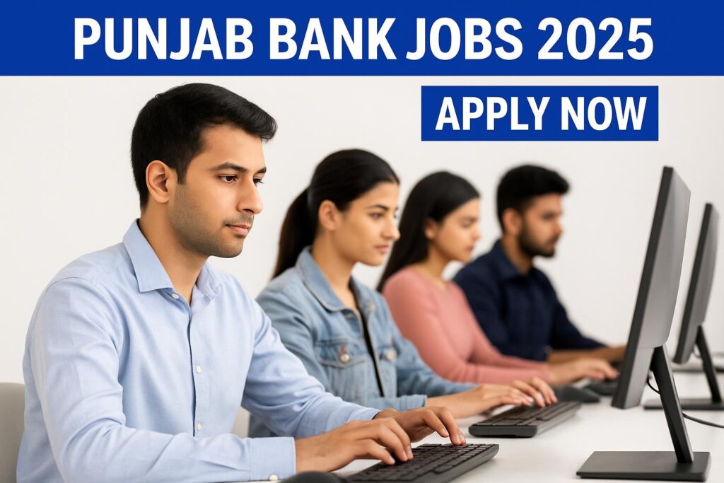 Candidates applying for Punjab Bank Jobs 2025 online